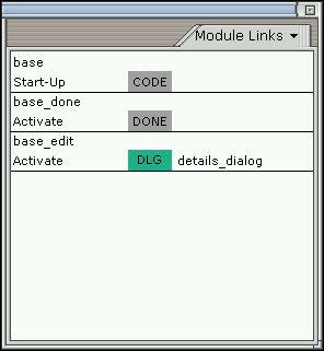 Module Links panel